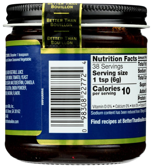 8 OZ (Pack 6) Better Than Bouillon Reduce Sodium Roasted Beef Base