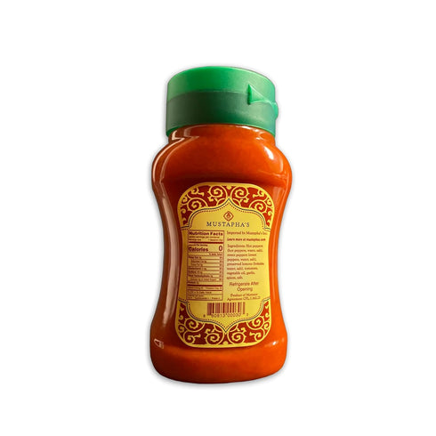 6 11.64oz Mustaphas Harissa Hot Sauce North African Original Hot Pepper Paste, No Sugar, Preservative-Free, Non-GMO