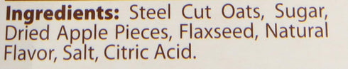 12.3 Better Oats Steelcut Oats with Flax, Apple and Cinnamon, Ounce