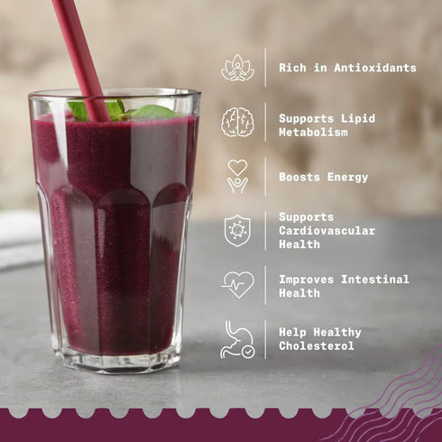 8oz NaturaleBio Organic Acai Powder - Freeze Dried Acai Berry Powder (Freeze Dried) from Brazil - Raw Food from Acai