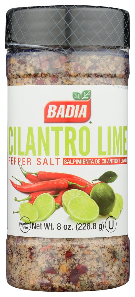 Badia Pepper Salt Cilantro Lime, 8 Oz (Pack of 6)