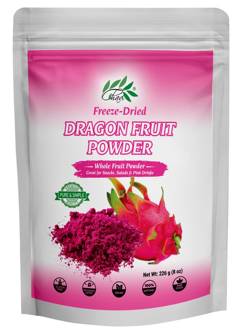 CHAVI Freeze-Dried Dragon Fruit Powder - 8 Oz - (Pink Pitaya/Pitahaya), For