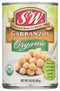 S&W Garbanzo Beans, Organic, 15-ounces (Pack of12)