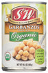 S&W Garbanzo Beans, Organic, 15-ounces (Pack of12)