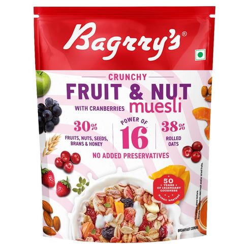 Bagrrys Crunchy Muesli, Breakfast Cereal 750g, CRUNCHY MUESLI FRUIT N NUT CRANBERRY)