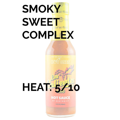5 oz (3-Pack) Hot Ones Los Calientes Rojo Hot Sauce Made With Natural Ingredients & Spicy Flavors From Smoked Red
