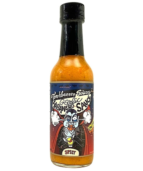 Torchbearer Sauces Garlic Habanero, 5oz, Medium Spicy Heat Level 4 - All