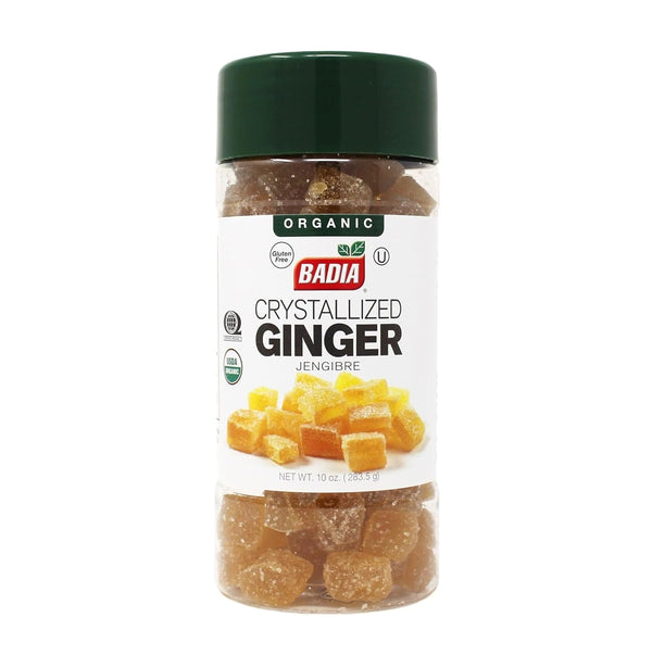 Badia Organic Crystallized Ginger, 10 oz - Sweet & Spicy, Perfect for