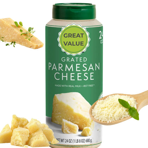 Grated Parmesan Cheese 1lb 8 oz Premium Aged Parmesan, Ready-to-Use, Perfect for