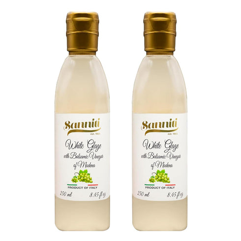 Sanniti Italian White Glaze with Balsamic Vinegar of Modena | Ideal for