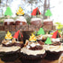 LaVenty Camping Cupcake Toppers - Happy Camper Birthday Party Decor, Woodlands and Lumberjack Party Decor
