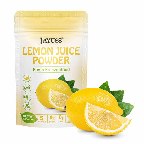 Jayuss Lemon Juice Powder 8.82 Ounce, 100% Natural, Freeze Dried Lemon Juice, No