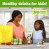 good2grow 100% 24 Pack, 6 oz, Pack 24 Fruit Punch Flavored Juice for Kids - Juice Bottles Bulk Reusable Bottle, No
