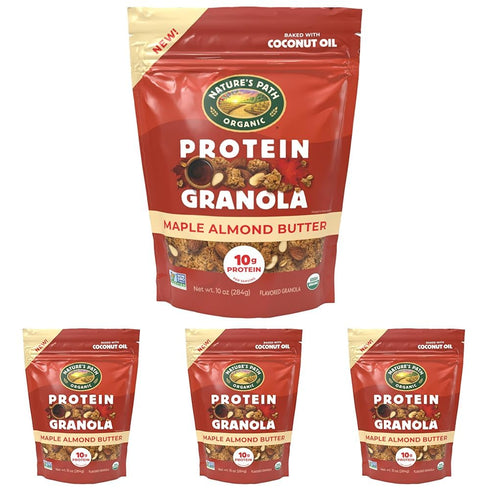 Nature's Path Organic Maple Almond Butter Protein Granola, 10 oz (Pack of