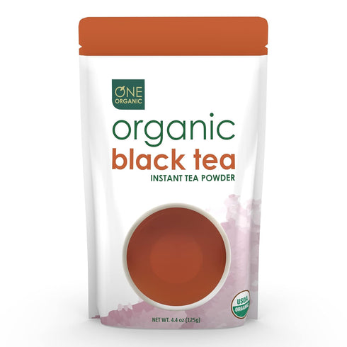 ONE ORGANIC Instant Tea Powder (Black) 4.4 oz. 125 Servings USDA Certified