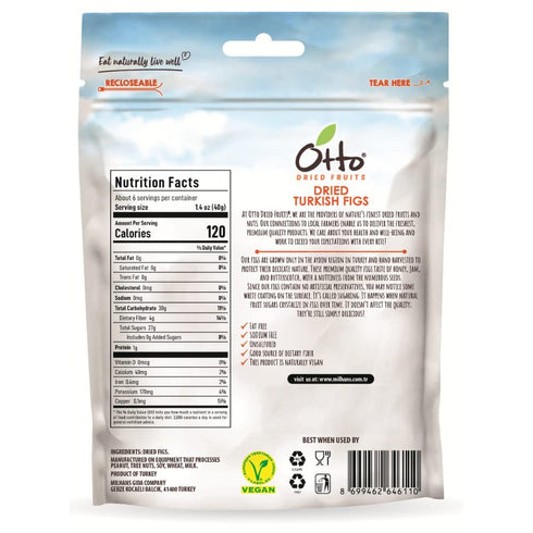(Pack 1, Otto Dried Fruits - Non-GMO Snack, Naturally Vegan Snack with No Added Sugar, Flavors or Preservatives