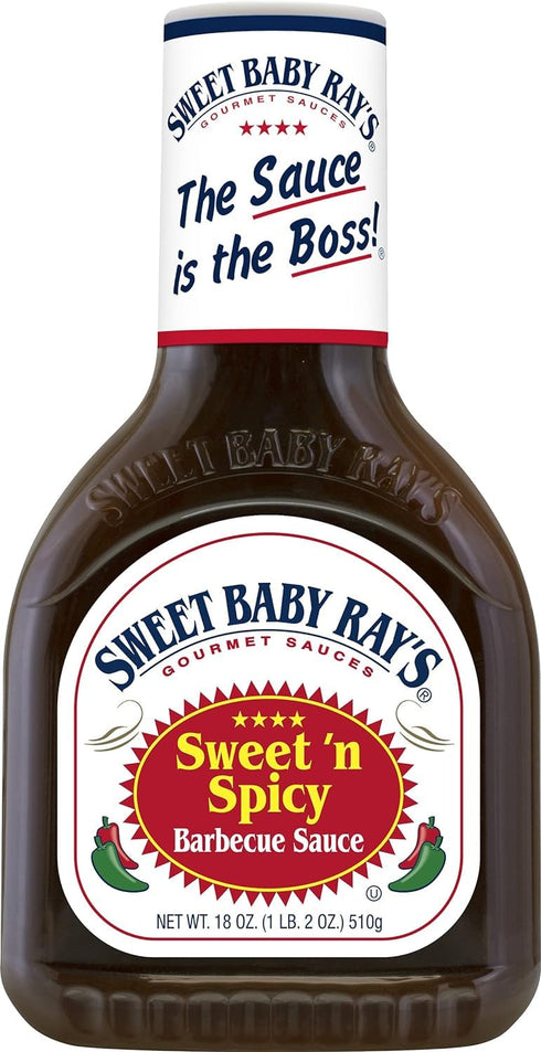 Pack 1 1 1 1 1 18 oz. Pack) Sweet Baby Ray's Trial Barbecue Sauces Includes Original, Sweet n Spicy, Honey, Hickory