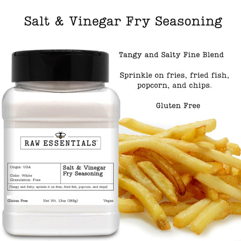 Gourmet Fries Seasoning, Salt and Vinegar Fry Seasoning, Great on Fries, Gluten Free and Vegan
