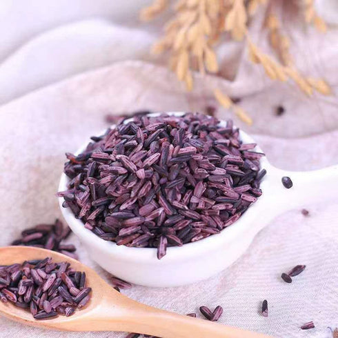 MIHUNTANG 17.63oz Purple Rice New Rice in the season brown Purple glutinous rice Coarse Cereals