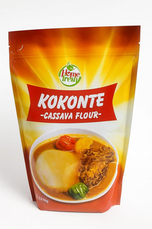 Generic Home Fresh Kokonte Cassava Flour, 100% Natural, Gluten-Free, Non-GMO, Traditional African Staple,