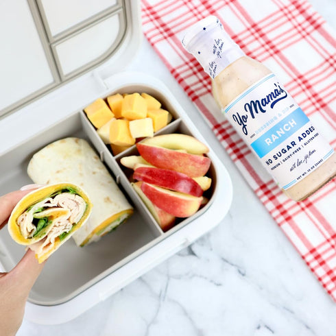 Pack (4) Yo Mama's Foods Keto Ranch & Caesar Combo Dressing and Dip - of - Dairy Free, Gluten Free, Low Sodium, and All