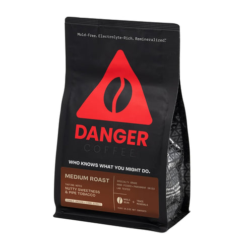 Danger Coffee by Dave Asprey, Remineralized, Mold Free & Lab Tested Whole