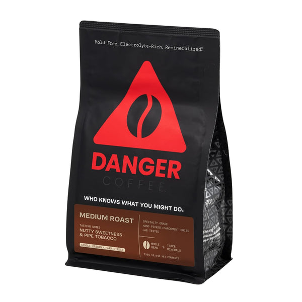Danger Coffee by Dave Asprey, Remineralized, Mold Free & Lab Tested Whole