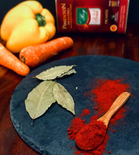 Artisan Spanish Smoked Paprika, Pimenton from La Vera, Hot and Sweet, Set of 2 Tins