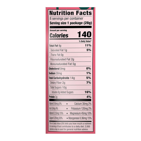 1 oz (Pack 8), ORCHARD VALLEY HARVEST Cranberry Almond Cashew Trail Mix, of Non-GMO, No Artificial Ingredients