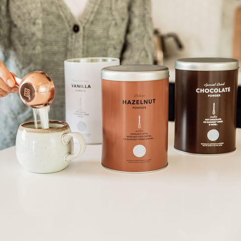 22oz The Coffee Bean & Tea Leaf, French Vanilla (no sugar added) Powdered Creamer for Coffees, Lattes, Smoothies Tin