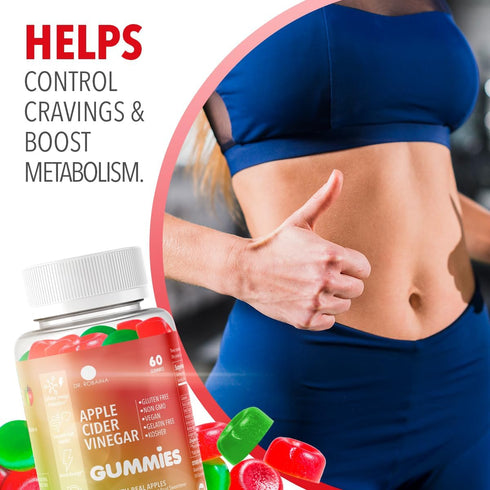 Gummies Gummies, Dr. Robaina Apple Cider Vinegar Supports Metabolism, Debloat & Weight Loss ACV Appetite Suppressant