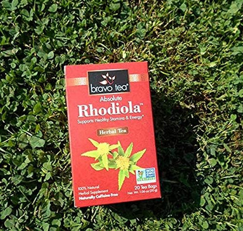 20 Bravo Tea Absolute Rhodiola Herbal Tea Caffeine Free, Tea Bags