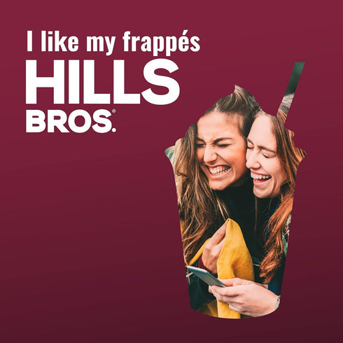 Hills Bros. Frapps Instant Drink Mix Indulgent Caf-Style Beverage Gluten-Free, Kosher-Certified Easy to Make Hot
