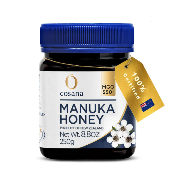 Cosana Manuka Honey 550 MGO + 250g 100% Pure - Bottled, sealed, and