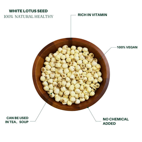 Royal Seafood USA 450g 1 Premium Raw White lotus seed core removed