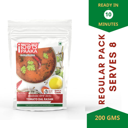 iPaaka 200g, Tomato Dal Rasam, Freshly Ground, Instant Mix, with Dal and Tomato, Instant Rasam, Chemical Free, Healthy