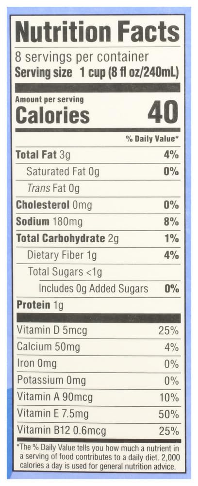 365 by Whole Foods Market 64 oz , Organic Almondmilk Unsweetened Vanilla, fl