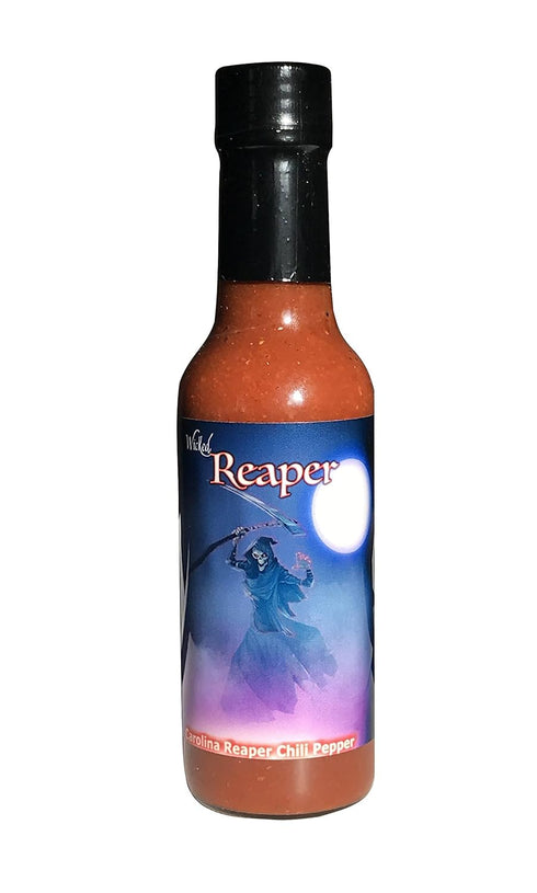 5 oz Wicked Reaper Carolina Reaper Hot Sauce, Extreme Heat