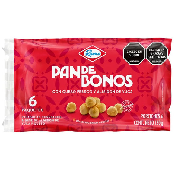 Baked Snack Mini Pandebono Ramo 6 Units 120g (4.23 oz) Traditional Colombian
