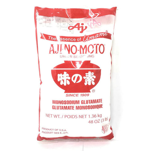 Aji No Moto Ajinomoto MSG in Plastic Bag Umami Seasoning 3LB / 1.36kg (3lb, 1pack)