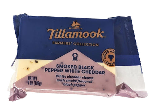 Generic Smoked Black Pepper White Cheddar Cheese 7 oz (Pack of 4)