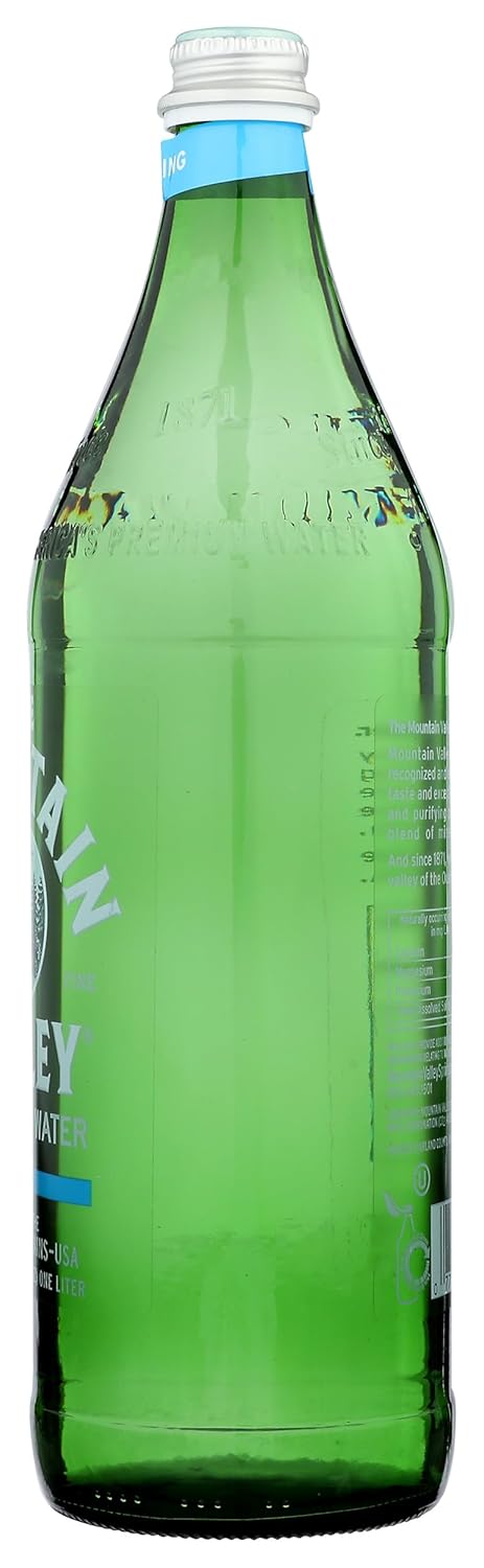 The Mountain Valley 33.8 Oz Mountain Valley Water, Water Sparkling Glass, Fl