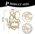 80th Birthday Glitter Cake Topper - 80th Anniversary Decoration Props, Party Favors for Celebration