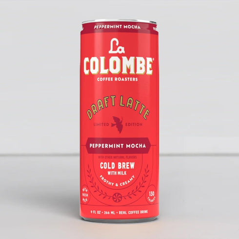 12 pack, La Colombe Peppermint Mocha Draft Latte Cold-Pressed Espresso And Frothed Milk, Dark Chocolate Made With Real
