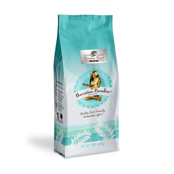 Hawaiian Paradise Coffee Ground - Medium Roast -100% Arabica Coffee Premium Rich