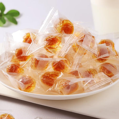 SIJIYUNLI gummies 200g/7.05oz -Sandwich pear jelly Flowing Soft Candy, eating one is equivalent to drinking a cup