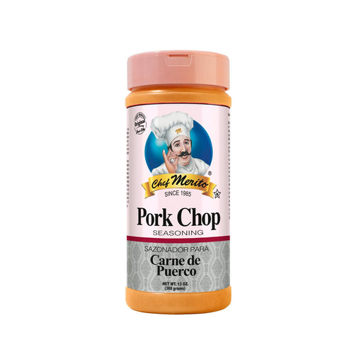 Chef Merito | Pork Chop Seasoning | 14 Ounces | Large Bottle