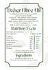 33.8 OZ Daher Olive Oil - FL - Premium Organic Extra Virgin - Cold Pressed - Southern Lebanon Region - Low acidity