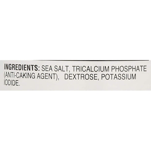 Hain 21 oz. Pure Foods Iodized Sea Salt