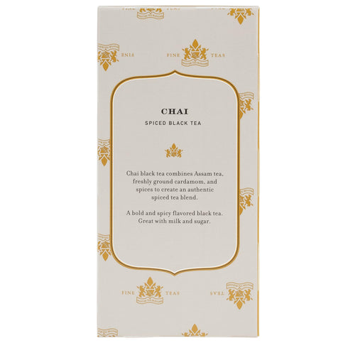 20 count Harney & Sons Chai Tea Bags, box, Black Tea with Cardamom and Spices
